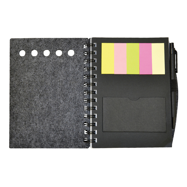 LIBRETA DE FIELTRO Y PAPEL G135